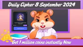 Hamster Kombat Daily Cipher 8 September 2024 Today